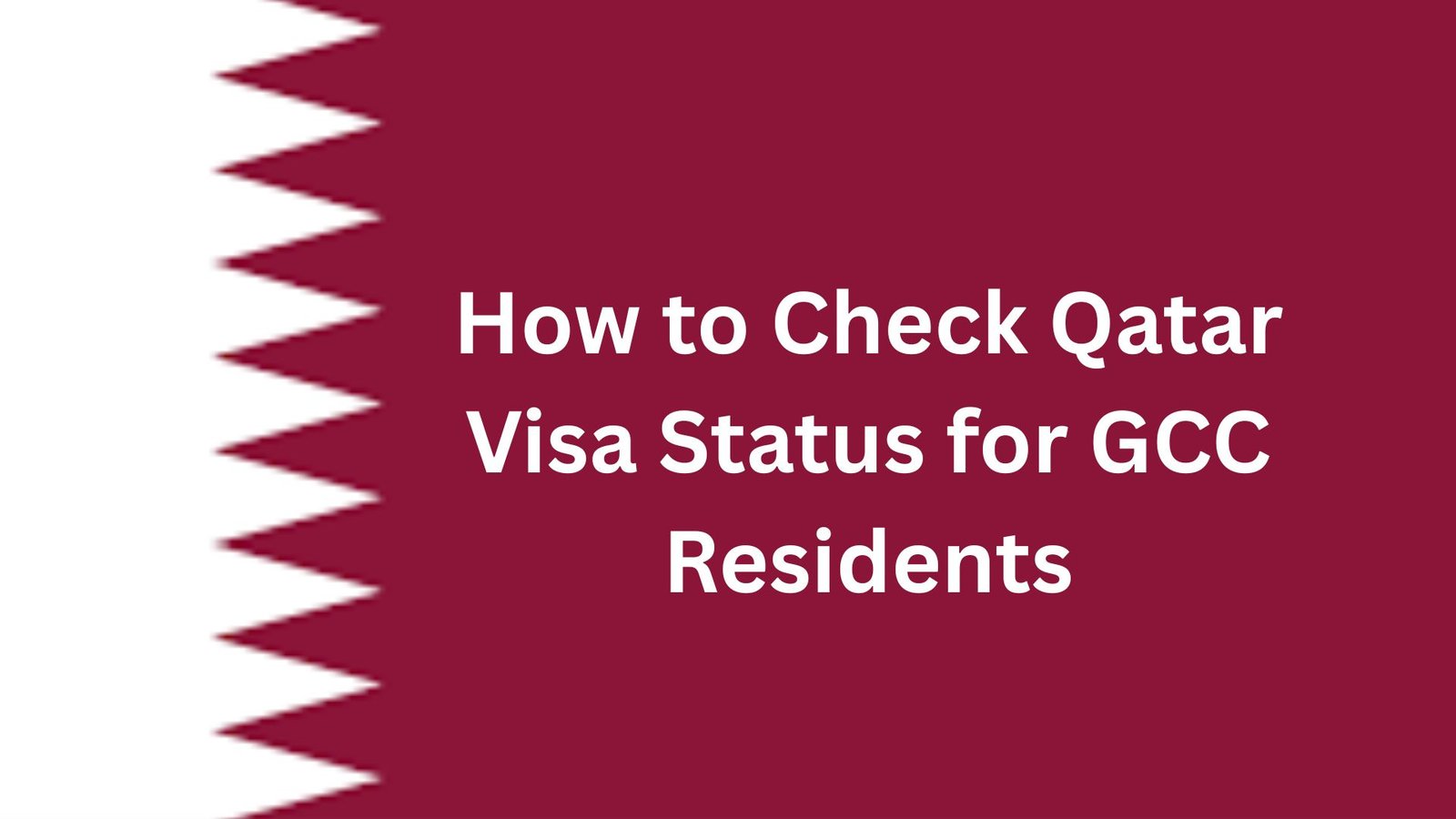 How to Check Qatar Visa Status for GCC Residents