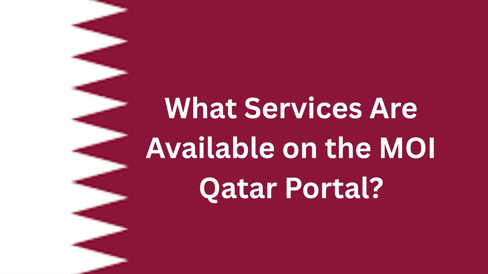 What Services Are Available on the MOI Qatar Portal?