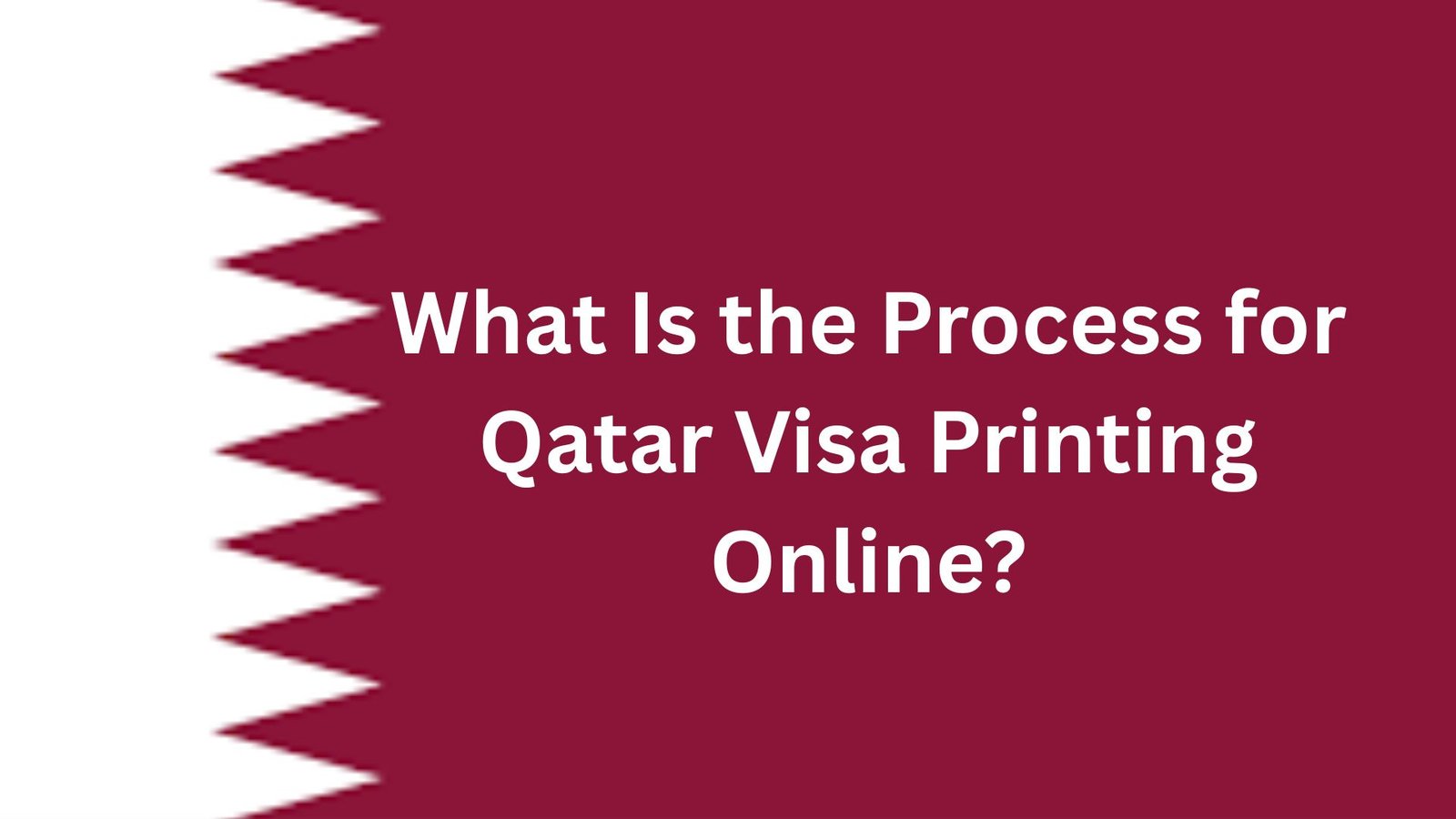 What Is the Process for Qatar Visa Printing Online?