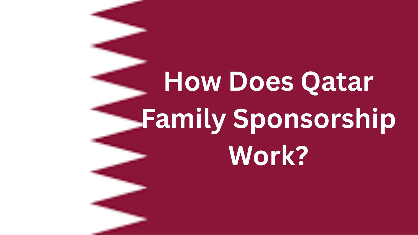 How Does Qatar Family Sponsorship Work?