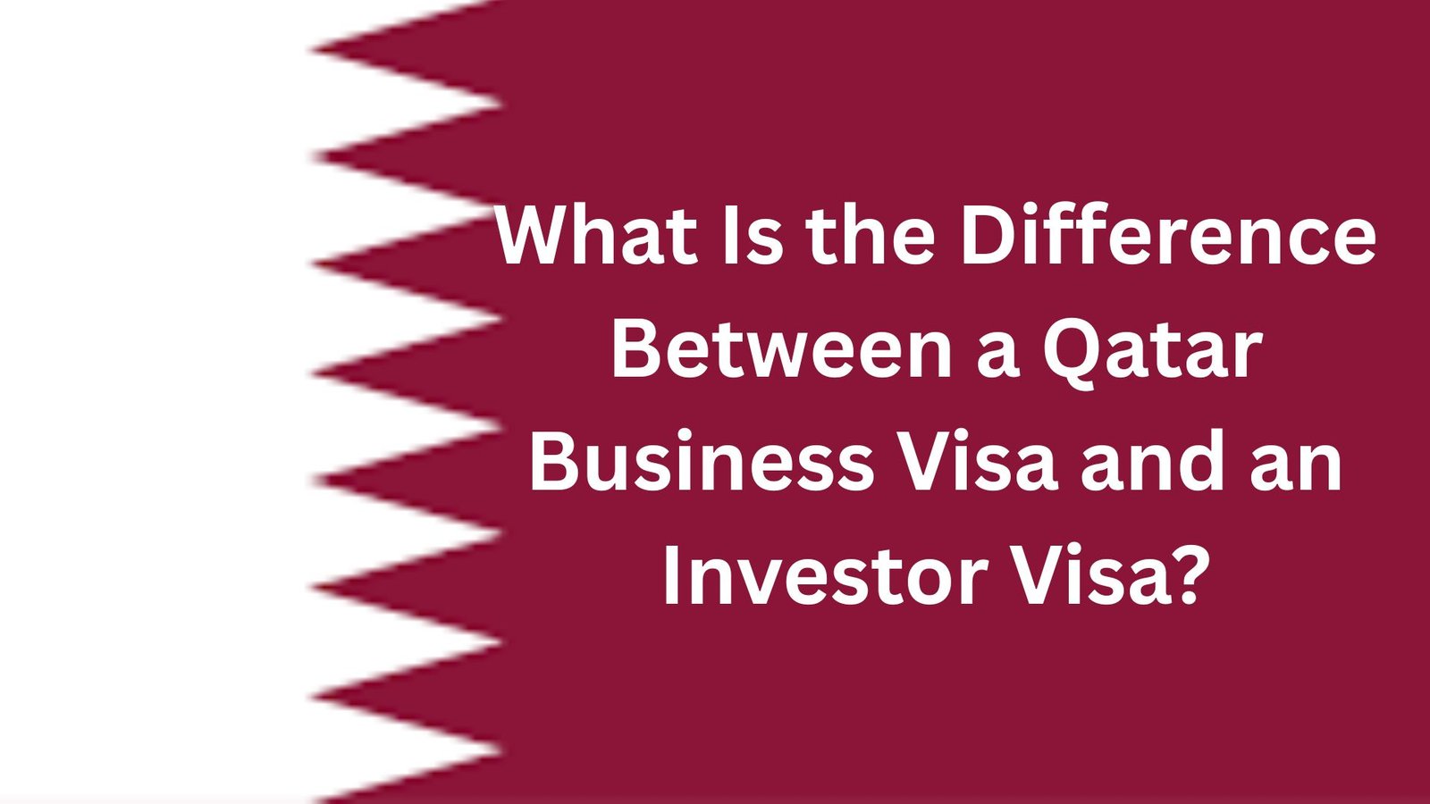 What Is the Difference Between a Qatar Business Visa and an Investor Visa?
