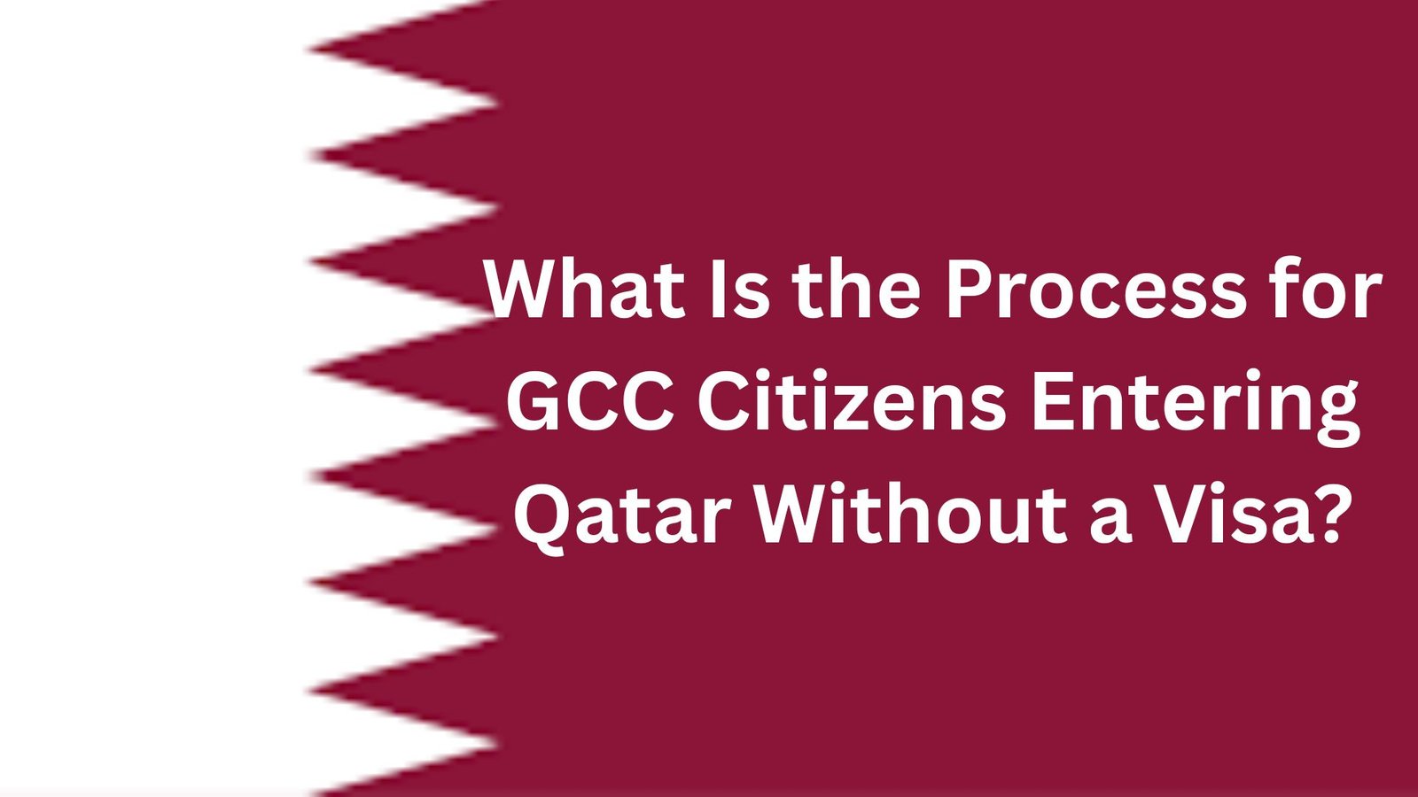 What Is the Process for GCC Citizens Entering Qatar Without a Visa?