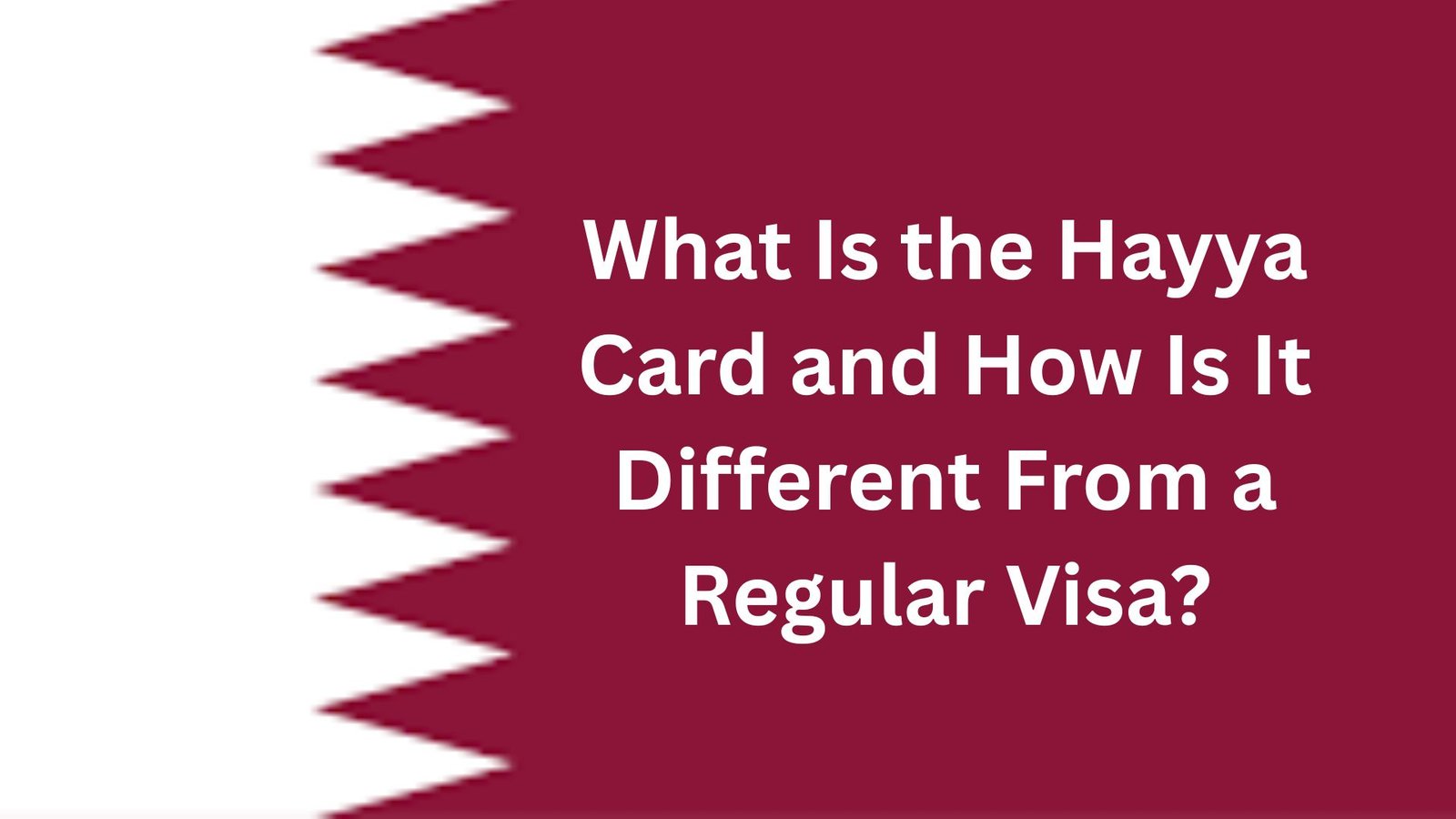 What Is the Hayya Card and How Is It Different From a Regular Visa?